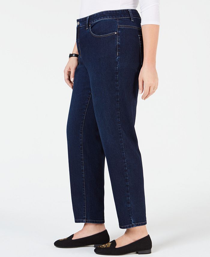 Charter Club Plus Size Straight-Leg Ankle Jeans, Created for Macy's ...