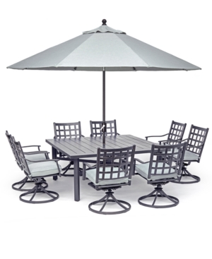 Highland Aluminum Outdoor 9-Pc Dining Set (64