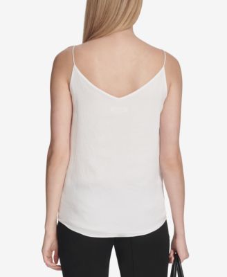 cream v neck camisole