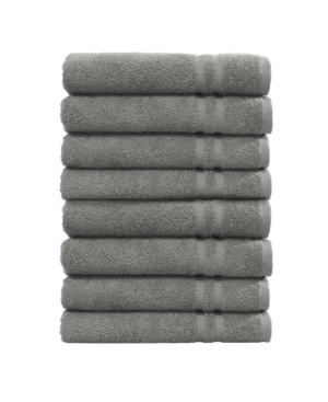 Linum Home Denzi 8-pc. Hand Towel Set In Dark Grey