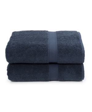 Shop Linum Home Sinemis 2-pc. Bath Towel Set In Navy
