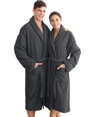 Unisex Herringbone Weave Bath Robe