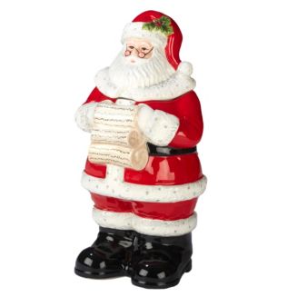 Certified International Holiday Wishes 3-D Santa Cookie Jar - Macy's