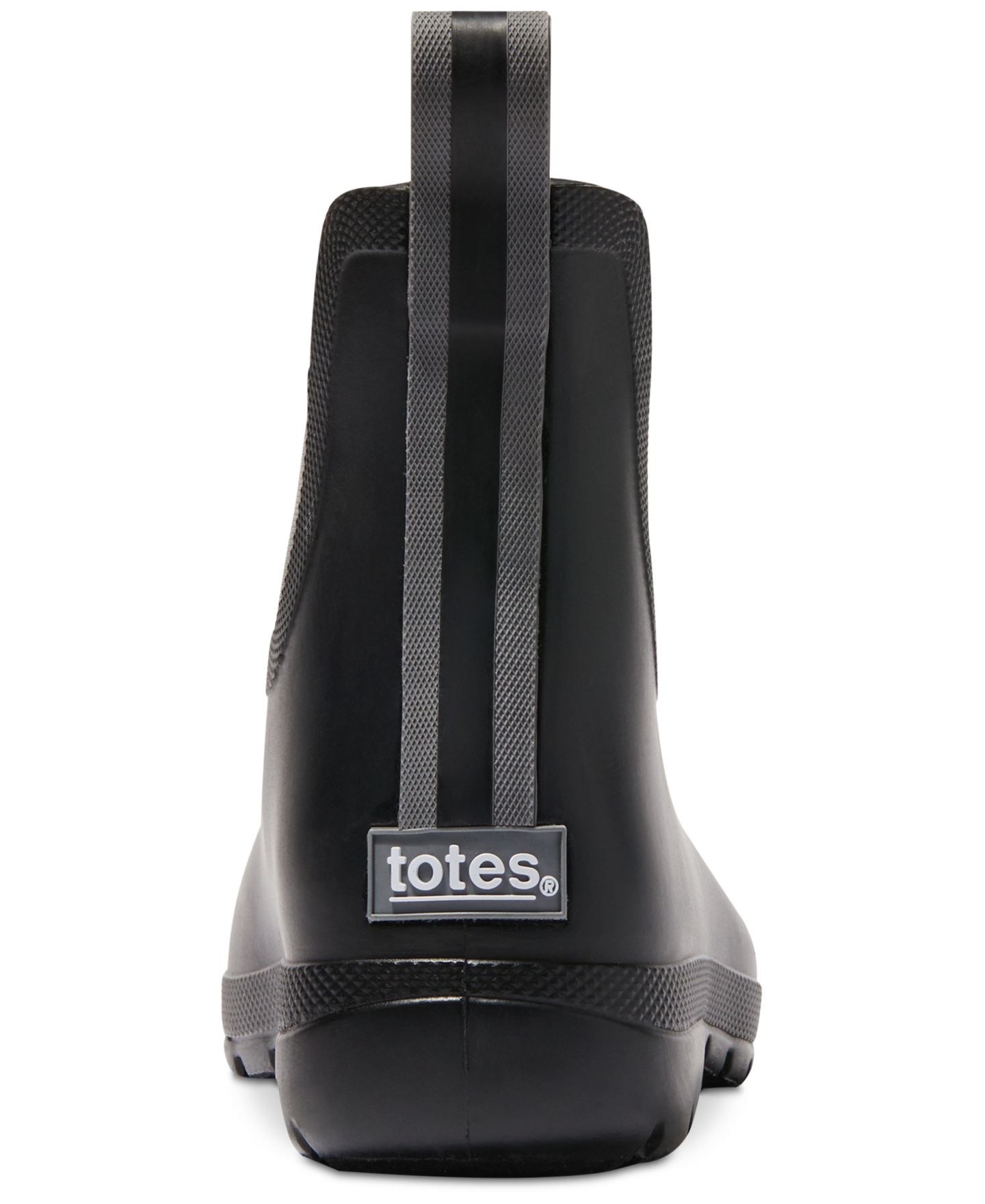Женские ботинки Totes Everywear® Chelsea Ankle Rain Boots, цвет: Чёрный — фото 3