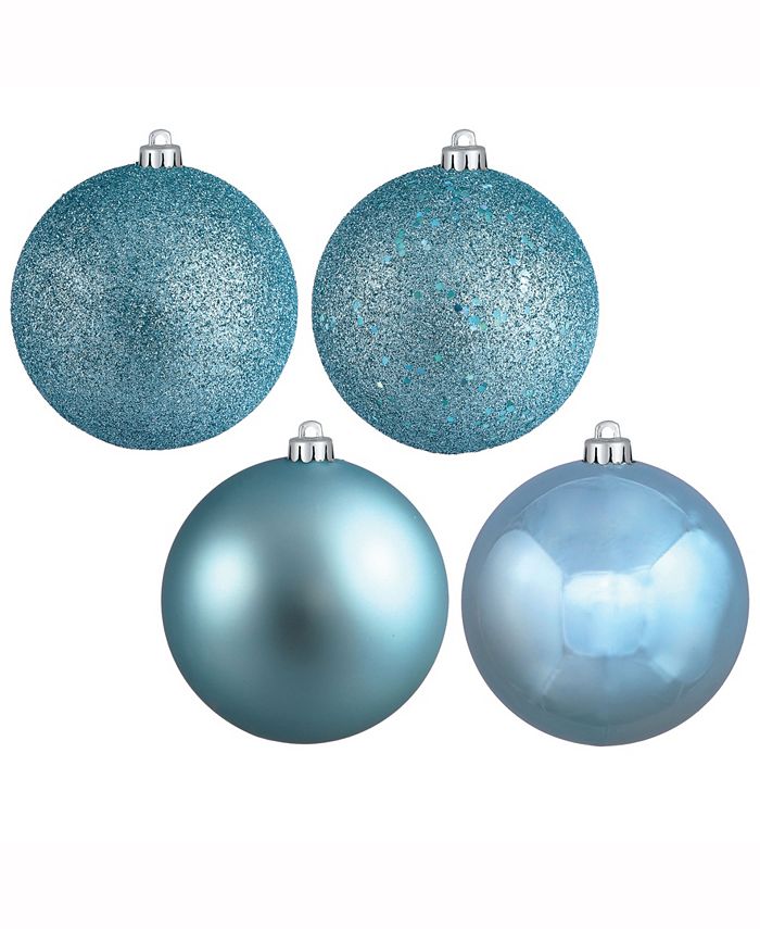 Vickerman N170654D 4 In. Celadon Matt Glitter Swirl Ornament Ball - 4