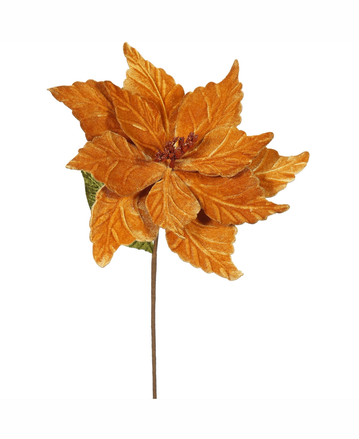 22" Copper Poinsettia Artificial Christmas Flower