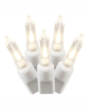 Vickerman 50 Warm White Italian Led On White Wire 25' Christmas Light Strand