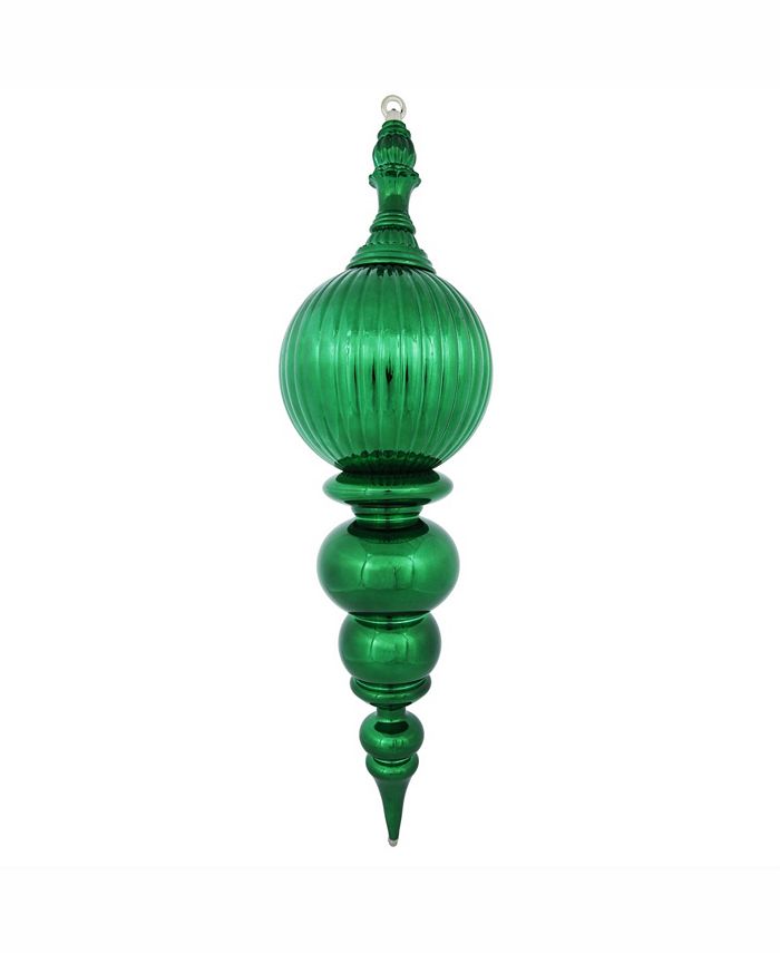 Vickerman 28" Green Shiny Finial Christmas Ornament Macy's