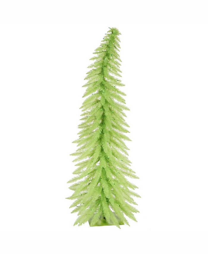 Vickerman 5 ft Lime Green Whimsical Artificial Christmas Tree With 100