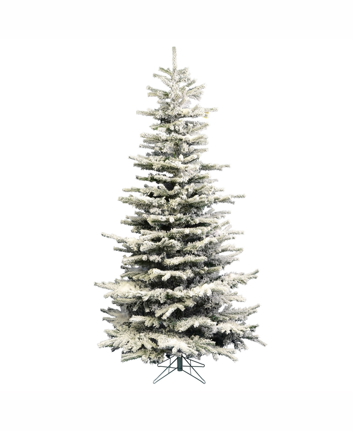 4.5 ft Flocked Sierra Fir Slim Artificial Christmas Tree Unlit