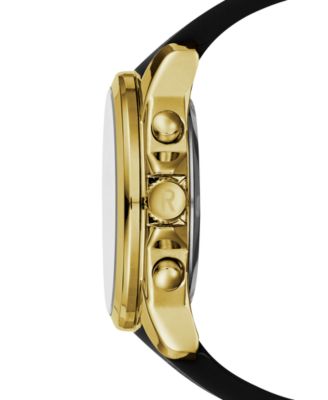 Kenneth Cole Reaction Men's Analog-Digital Black Silicone Strap Watch 47mm