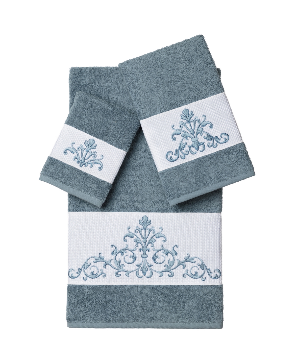 Linum Home Scarlet 3-pc. Embellished Towel Set Bedding
