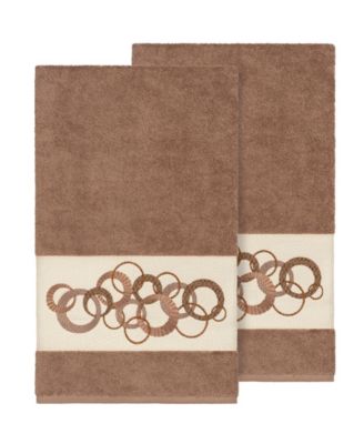 Annabelle 2-Pc. Embellished Bath Towel Set