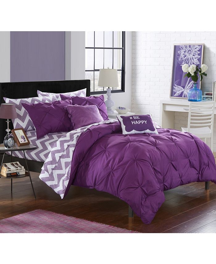 Chic Home - Louisville 9-Pc. Bed In a Bag Comforter Sets