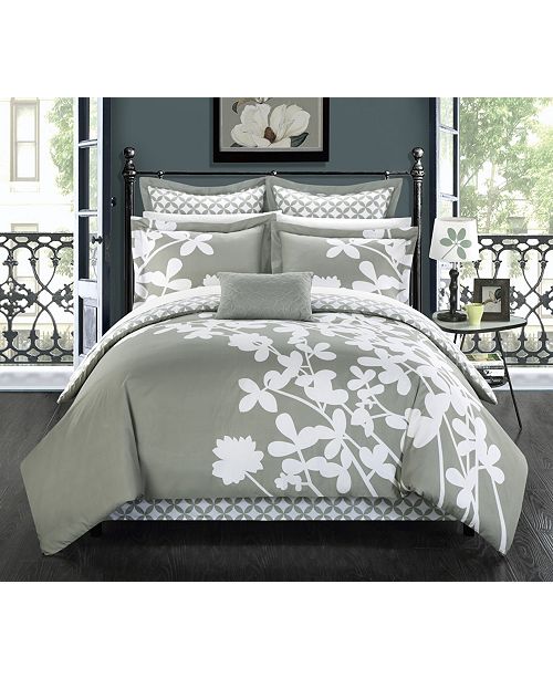 Chic Home Iris 11 Piece Comforter Set Reviews Bed In A Bag Bed Bath Macy S