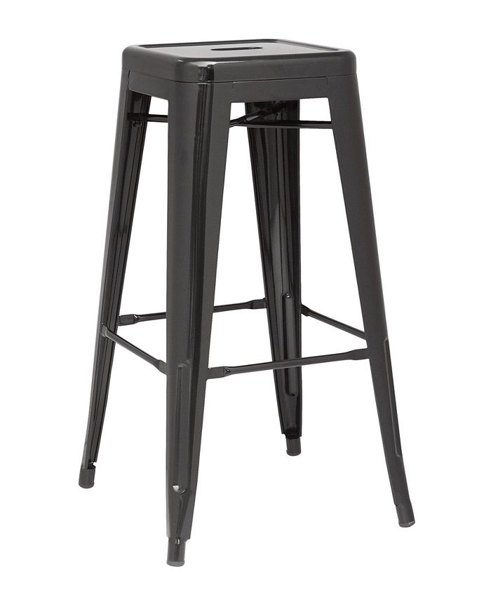 Chintaly Galvanized Steel Bar Stool (Set of 4) Macy's