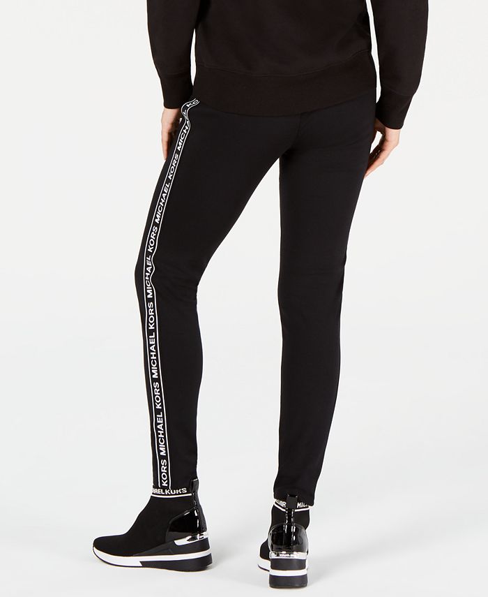 Michael Kors Logo-Tape Jogger Pants, Regular & Petite Sizes & Reviews ...
