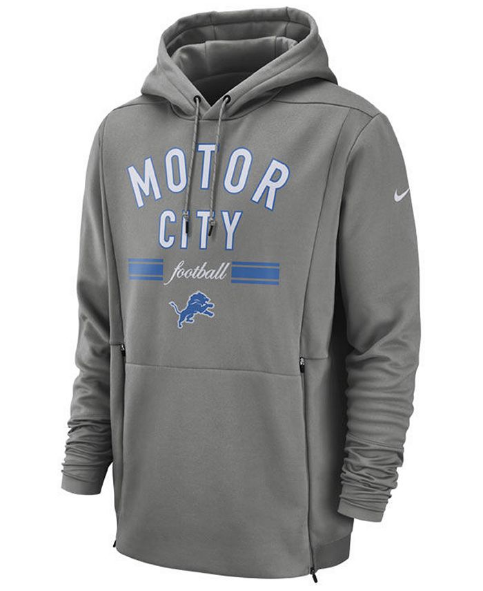 Nike Men's Detroit Lions Sideline Player Local Therma Hoodie - Macy's