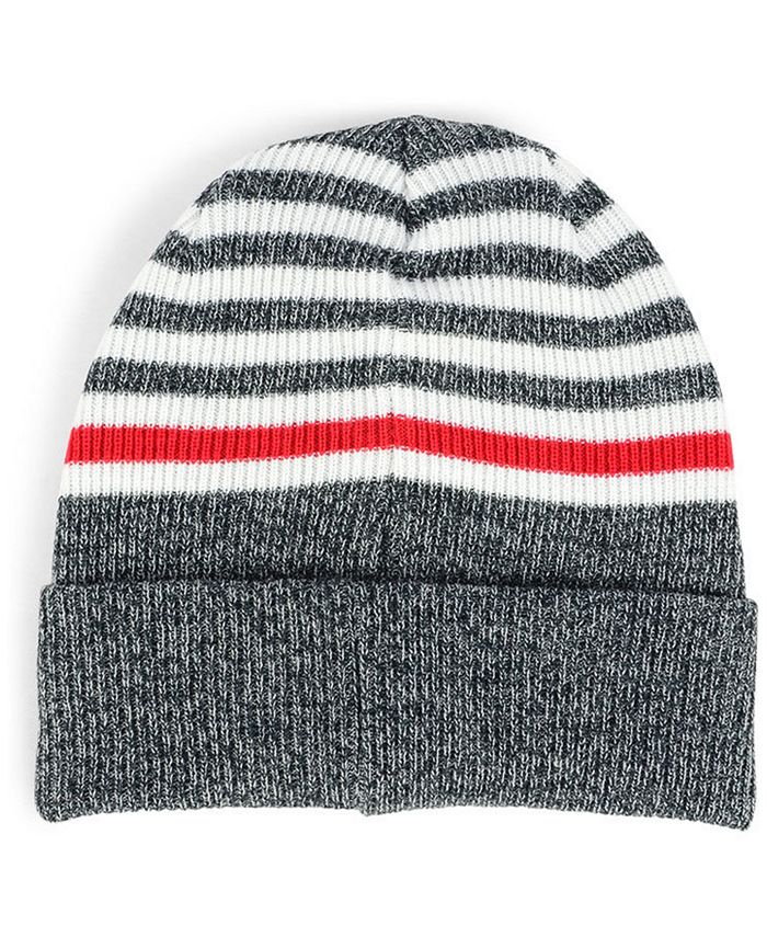New Era Atlanta Braves Striped Cuff Knit Hat - Macy's
