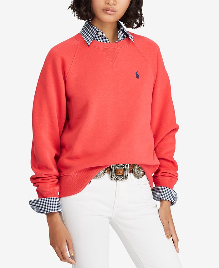 Descubrir 54+ imagen polo ralph lauren womens fleece pullover sweatshirt