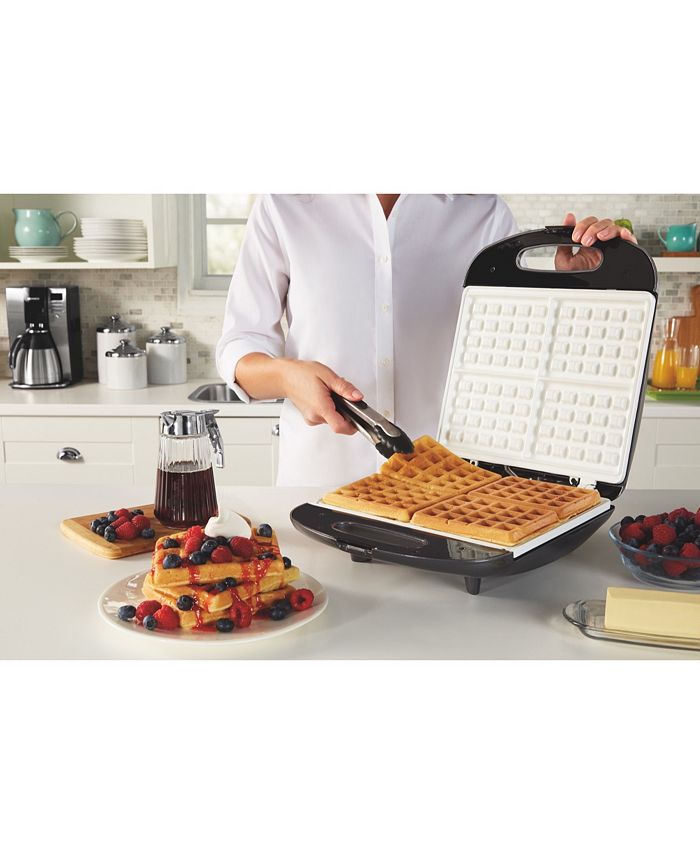 Oster Infusion Series Duraceramic™4Slice Belgian Waffle Maker, White