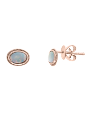 image of Effy Opal (3/8 ct.t.w.) Studs in 14k Rose Gold