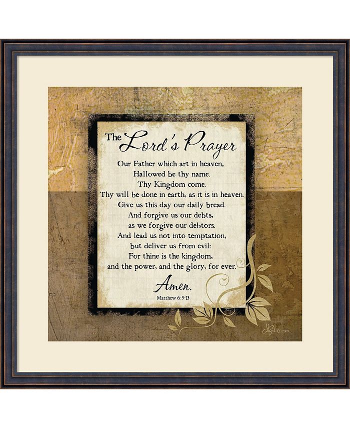 Amanti Art The Lord'S Prayer Framed Art Print Macy's