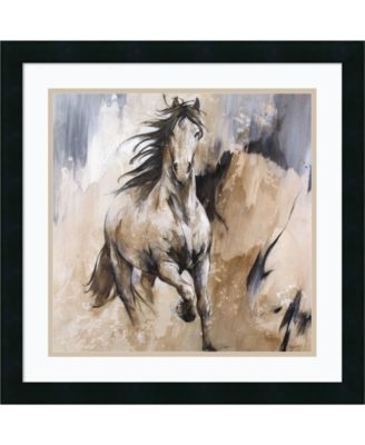 Amanti Art - Frison Horse 22x22 Framed Art Print