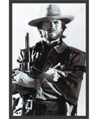 Amanti Art - Clint Eastwood- 25x37 Framed Art Print