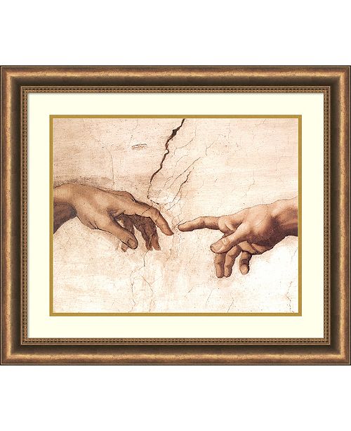 The Creation Of Adam Framed Art Print