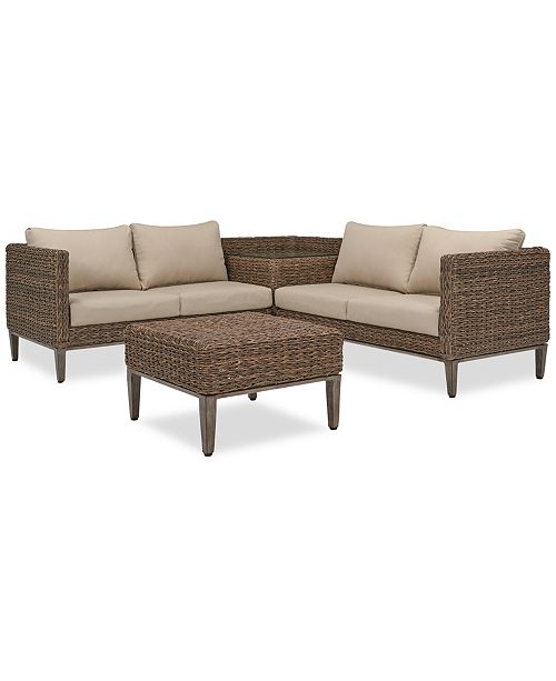 Furniture La Palma Outdoor 4 Pc Sectional Seating Set 1 Right