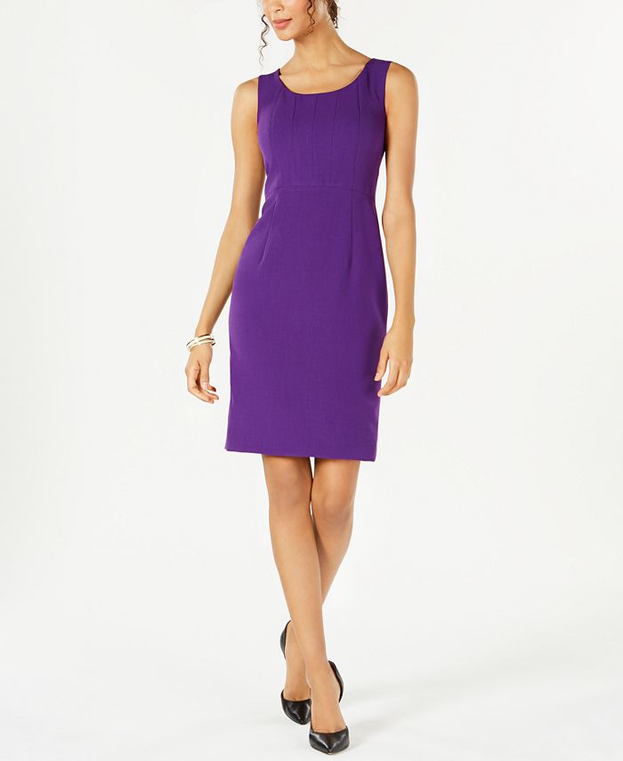 Kasper Petite JewelNeck Sheath Dress Macy's