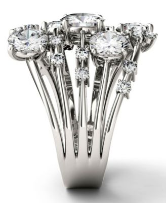 Moissanite Galaxy Fashion Ring (3-1/8 ct. t.w. Diamond Equivalent) in 14k White Gold