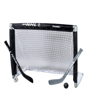 Franklin Sports Nhl Mini Hockey Goal Set In Black Grey