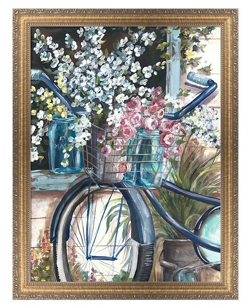 Metaverse Vintage Bike And Mas By Tre Sorelle Studios Framed Art
