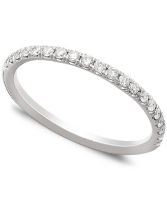 Pave Diamond Band Ring in 14k Gold, Rose Gold or White Gold (1/4 ct. t.w.)