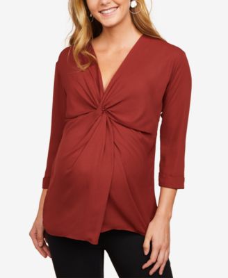 Motherhood Maternity - Maternity Twist-Front Top