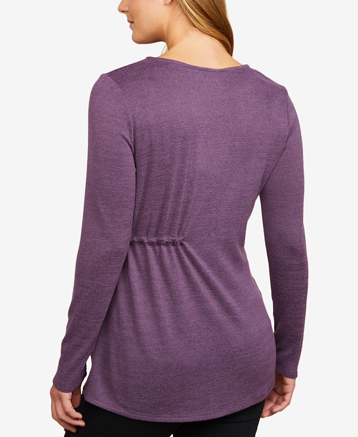 Collective Concepts Maternity Ruched Top - Macy's