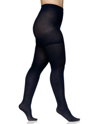 Photo 1 of Berkshire Women's  Easy On Plus 40 Denier Microfiber Tights 5035 SIZE 1X2 NAVY 