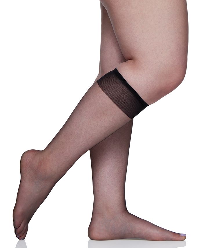 Berkshire Women's Plus Size Ultra Sheer Knee Highs Hosiery 6460 - Macy's