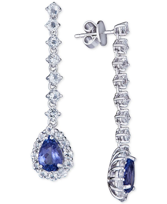 Macys tanzanite earrings cheap