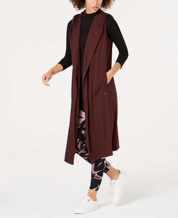 Calvin Klein Hooded Long Vest Macy's