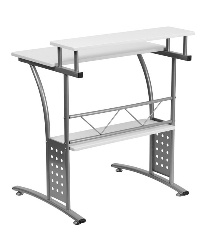 Flash Furniture Clifton White Computer Desk Macy's
