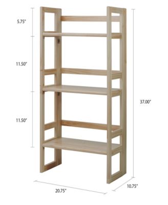 3 - Shelf Folding Student Bookcase 20.75" Wide