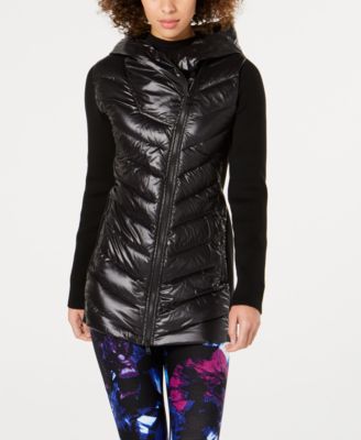 calvin klein performance asymmetrical puffer jacket