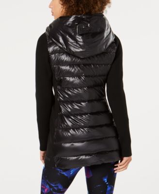 calvin klein asymmetrical puffer jacket