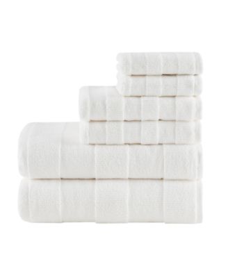 Madison Park Signature Parker Antimicrobial Textured Solid Stripe 600GSM  Cotton Bath Towel 6PC Set - JCPenney