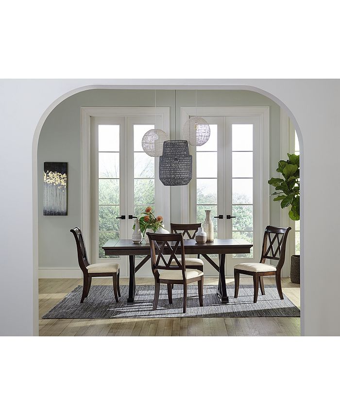 Furniture - Baker Street Dining , 5-Pc. Set (Dining Table & 4 Side Chairs)