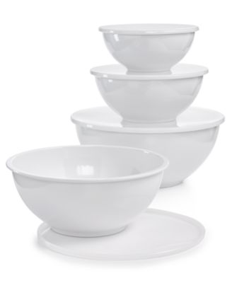 8-Pc. Melamine Bowl & Lid Set, Created for Macy's