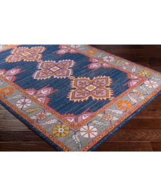 Harput HAP-1037 Dark Blue 2'7" x 7'3" Runner Area Rug